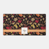 Familienname in den Herbstblättern Schreibtischunterlage (Vorderseite)