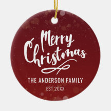 Familienname Jahr Moderne Personalisierte Weihnach