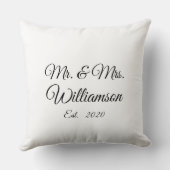 Familienname, Jahr, Nummer des Coupels anpassen Kissen (Rückseite)