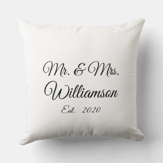 Familienname, Jahr, Nummer des Coupels anpassen Kissen (Rückseite)