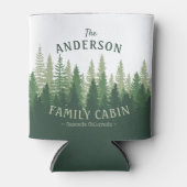 Familienname Kabine Lage Pine Tree Forest Dosenkühler (Vorderseite)