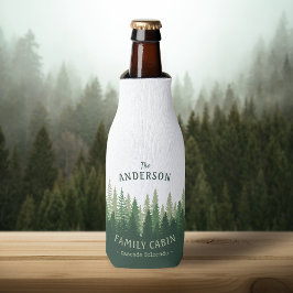 Familienname Kabine Lage Pine Tree Forest Flaschenkühler