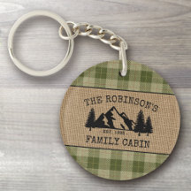 Familienname Kabinenbaum Sage Karierte Burlap 2 Se