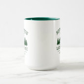 Familienname Lake House Forest Green Trees Big Tasse (Zentrum)