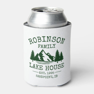 Familienname Lake House Forest Green Trees Dosenkühler