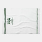 Familienname Lake House Forest Green Trees Geschirrtuch (Horizontal)