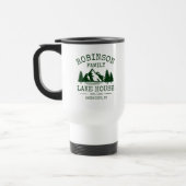 Familienname Lake House Forest Green Trees Reisebecher (Links)