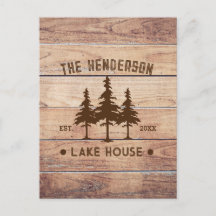 Familienname Lake House Pine Trewood Personalisier