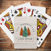 Familienname Lake House Pine Trewood Personalisier Spielkarten