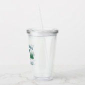 Familienname Lake House Rustikale Oars Pine Trees Acryltrinkbecher (Links)