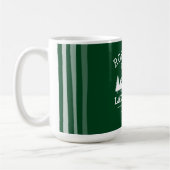 Familienname Lake House Trees Forest Green Large Kaffeetasse (Links)