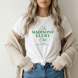 Familienname Lucky Club St. Patricks T-Shirt Tri-Blend Shirt