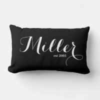 Familienname Lumbar Pillow - Miller