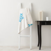 Familienname Moderner Weihnachtsbaum & glitzernder Sherpadecke (Beispiel)