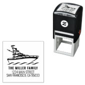 Familienname nautische Rücksendeadresse Permastempel (Beispiel)