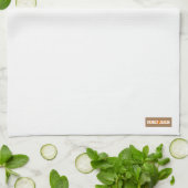 Familienname niedlich einfach und stilvoll weiß fü geschirrtuch (Gefaltet)