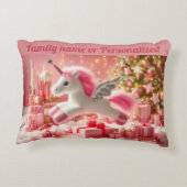 Familienname oder Personalisierte Weihnachtszeit Dekokissen (Rückseite)