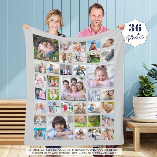 Familienname oder Titel Grau Fleecedecke