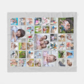 Familienname oder Titel Grau Fleecedecke (Vorderseite (Horizontal))