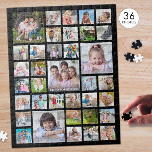 Familienname oder Titel Schwarz Puzzle