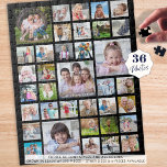 Familienname oder Titel Schwarz Puzzle<br><div class="desc">Laden Sie einfach 36 Fotos hoch, um bei jedem Zusammenstellen dieses Rätsel unvergessliche Momente zu schaffen. Personalisieren Sie es mit Familiennamen, Titeln oder Texten. Die schwarze Hintergrundfarbe sowie der Stil, die Größe und die Farbe des Schriftartes können Sie ändern, indem Sie auf den Reiter "KÜRZEN" klicken. Kontaktieren Sie den Designer,...</div>