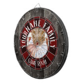 Familienname One Foto Game Room Dartscheibe (Vorderseite rechts)