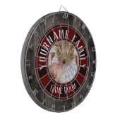 Familienname One Foto Game Room Dartscheibe (Vorderseite Links)