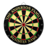 Familienname Personalisiert Blue Dartboard Dartscheibe (vorne)