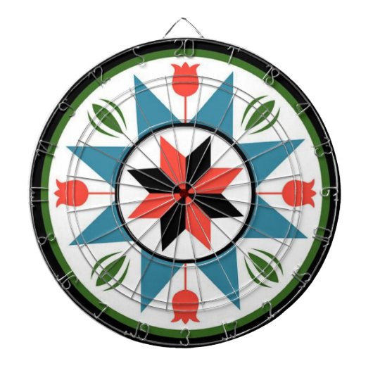 Familienname Personalisiert Blue Dartboard Dartscheibe (vorne)