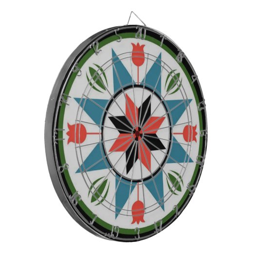 Familienname Personalisiert Blue Dartboard Dartscheibe (Vorderseite Links)