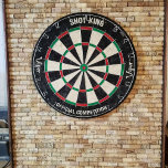 Familienname Personalisiert Blue Dartboard Dartscheibe<br><div class="desc">Ein Dartboard ist ein beliebtes Freizeit- und Wettbewerbsspiel, das Spielern aller Altersgruppen und Qualifikationsebenen Stunden Spaß bietet. Typisch aus Sisalfasern, Kork oder elektronischen Komponenten, sind die Dartboards so konzipiert, dass sie den Einflüssen von Darts standhalten und gleichzeitig präzise Scoringzonen bieten. Die Standard-Dartboards verfügen über ein kreisförmiges Design mit nummerierten Abschnitten...</div>