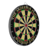 Familienname Personalisiert Blue Dartboard Dartscheibe (Vorderseite Links)