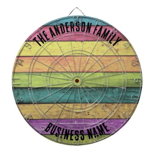 Familienname Personalisiert Blue Dartboard Dartscheibe (vorne)