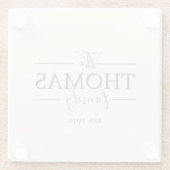 Familienname Personalisiert Nachname Untersetzer H (Rückseite)