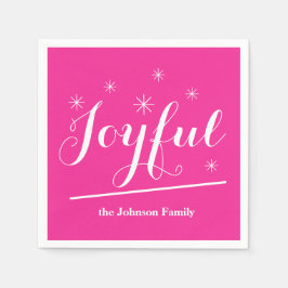 Familienname Personalisierter Papiercocktail Napki Serviette