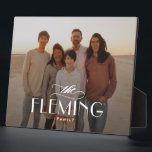 Familienname Personalisiertes Foto Desktop Plaque Fotoplatte<br><div class="desc">Personalisieren Sie sich einfach mit Ihrem Text und Foto(en) und erstellen Sie ein einmaliges Geschenk für sich oder jemanden,  den Sie Liebe! Die Hintergrundfarbe kann in eine beliebige Farbe Ihrer Wahl geändert werden!</div>