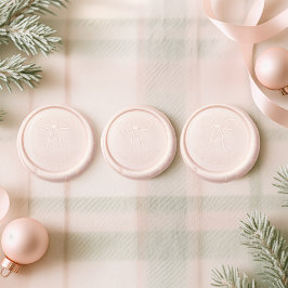 Familienname Pink Bow Wachssiegel Selbstklebend