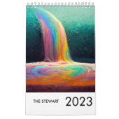 Familienname Rainbow Minimalistisch 2023 Pastel Ch Kalender (Titelbild)