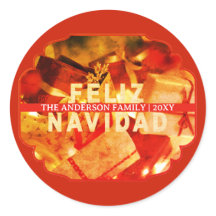Familienname Rot Gold Frohe Weihnachten