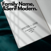 Familienname Rücksendeadresse Sans Serif Moderne Gummistempel