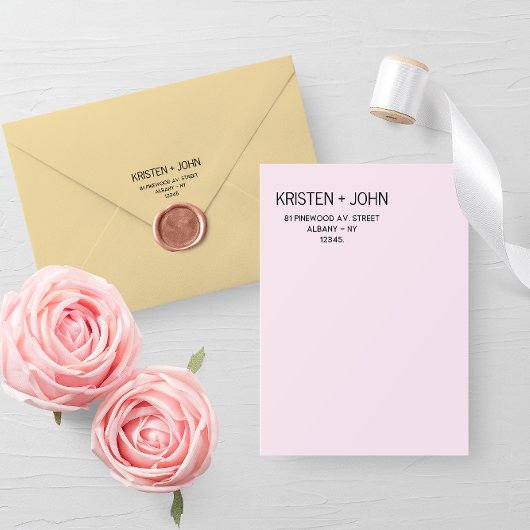 Familienname Rücksendeadresse Sans Serif Moderne Gummistempel