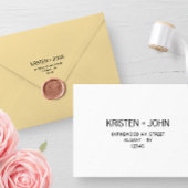 Familienname Rücksendeadresse Sans Serif Moderne Permastempel