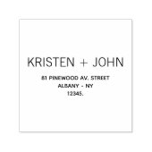 Familienname Rücksendeadresse Sans Serif Moderne Permastempel (Design)