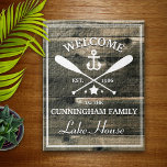 Familienname | Ruder und Anker Personalisiert Puzzle<br><div class="desc">Spaß "Willkommen im Seehaus" maßgeschneidertes Puzzle. Ändern Sie den Namen,  das Jahr und den Namen Ihres Urlaubs (Strandhaus,  Hütte,  Sommerhaus,  etc.),  um dies zu einem wunderbaren Geschenk zu machen.</div>
