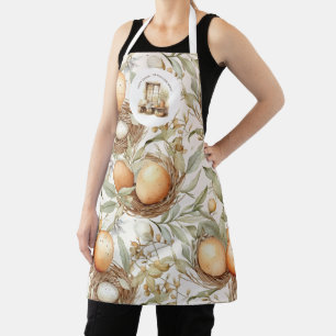 Familienname Rustikal Ostern Beige  Schürze