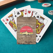 Familienname: Rustikale Retro-Bäume Spielkarten