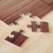 Familienname Rustikales Bauernhaus Holz Mit Monogr Puzzle (Seite)