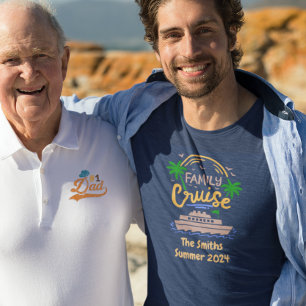 Familienname Schiff Kreuzfahrt Kreuzfahrt Personal T-Shirt