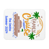 Familienname Schifffahrt Kreuzfahrttüre Magnet (Horizontal)