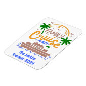 Familienname Schifffahrt Kreuzfahrttüre Magnet (Linke Seite)